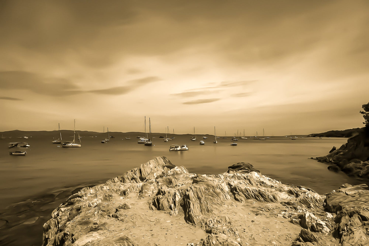 Giens - Sentiers du littoral, regard vintage