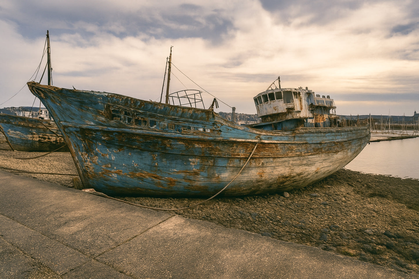 Camaret - Géant rouillé à marée basse